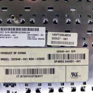 HP Compaq nc6000 német billentyűzet - 344391-041
